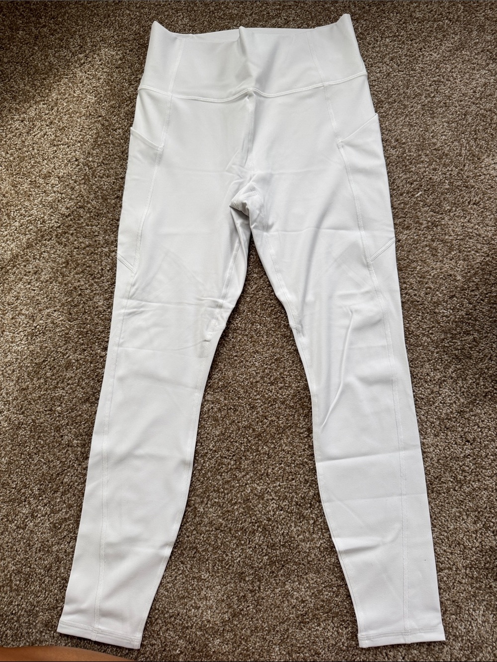 Fabletics High-Waist White Active Leggings